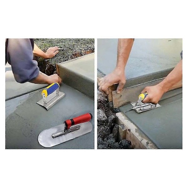 Ruostumattomasta teräksestä valmistettu laasti, reunatyökalu ja uratyökalu sarja Stucco sementin viimeistelysarja muuraus Con [DB] As shown