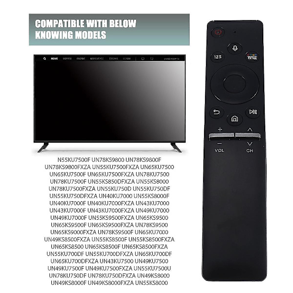 Bn59-01242a Fjärrkontroll Tv Med Röst Blåtand N55ku7500f Un78ks9800 Un78ks9800f Un78ks9800fxza [DB]