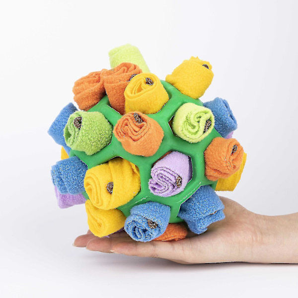 Snuffle Ball för Hundar av Alla Raser, Storlekar och Åldrar, Långsam Matning Interaktivt Pussel Hundleksak [Db] green