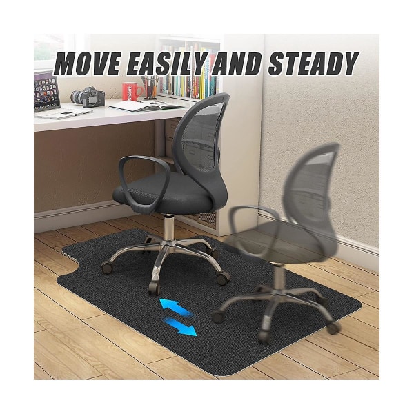 Office Chair Mat For Hardwood/tile Floor,35.4x55inch Desk Chair Mat, Multi- Polyester Floor Protector Light Gray