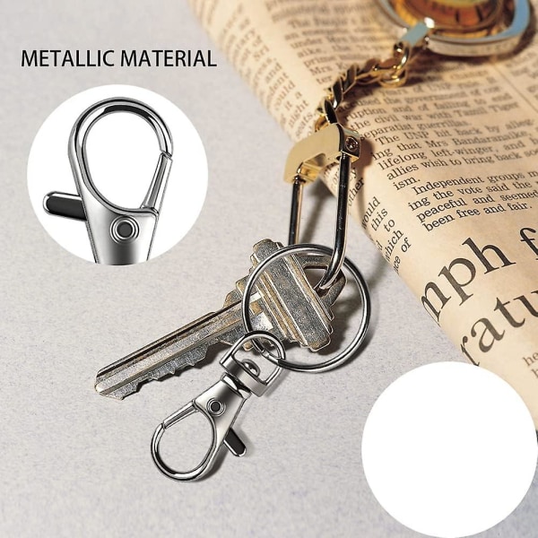 60 Stk Nøgleringe Metal Nøglering Clips - Til Håndværk & smykkefremstilling