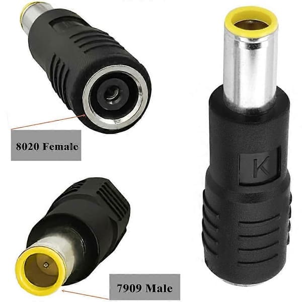 DC7909 Hann til DC8020 Hunn Adapter for Solcellepanel Kompatibel med Explorer Series 1500/2000 Power [DB]