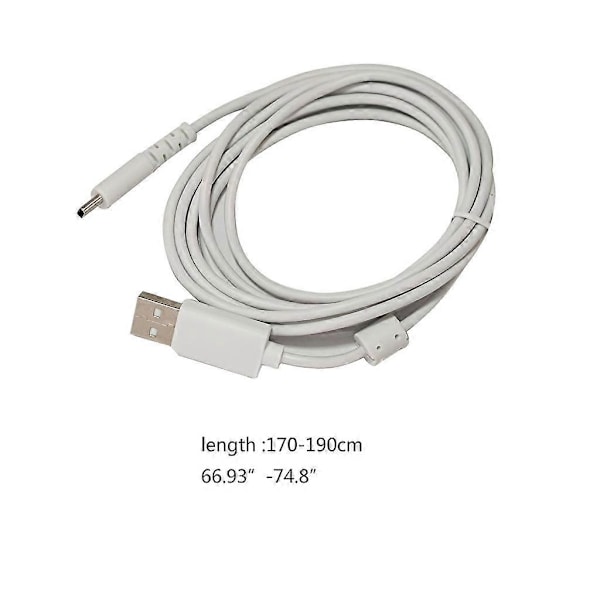 Latauskaapeli Logitech GPRO X -pelikuvaset Type-C USB virtajohto DB White