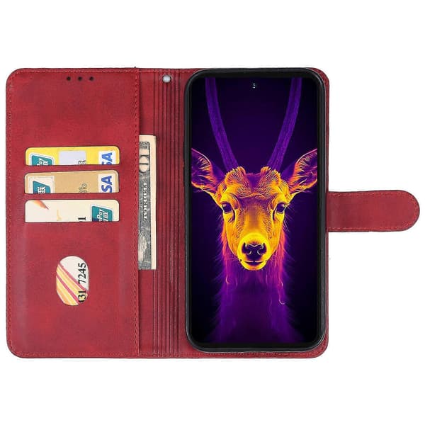 Læder telefoncover til Ulefone Armor 25T Pro [DB] Red
