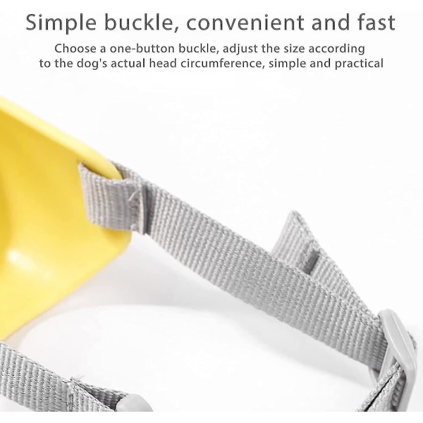 Anti-bid hundemundkurv, sød silikone andemundform hundemundbetræk med justerbare stropper