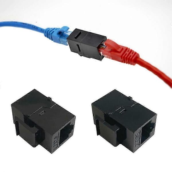 DB 10 stk. Keystone CAT6 CAT5E Lige Igennem Keystone Moduler Adapter Koblinger CAT6