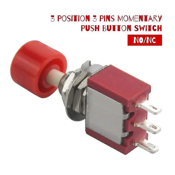 15 kpl SPDT Hetkellinen Painonappikytkin - 3 Pin AC 2A 250V/ 5A 120V No/nc db