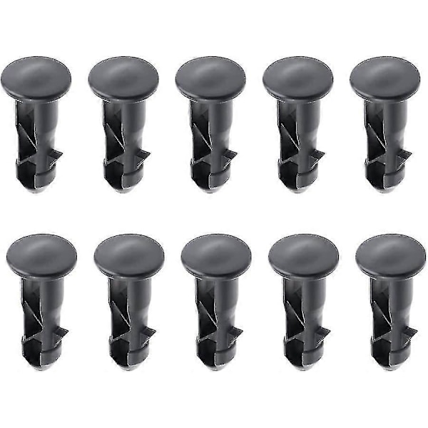 10 Stycken Soptunne Lock Gångjärnstappar 65mm X 18mm Plast Utomhus Soptunne Lock Tappfästen -gt [db]
