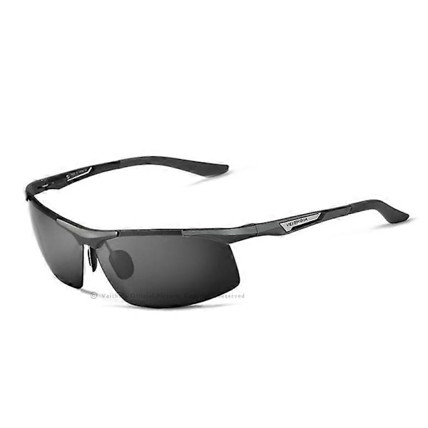 \"VEITHDIA Aluminium Herrsolglasögon Polariserade UV400-linser Herr Spegelglasögon Sport Cykling Utomhus Glasögon Tillbehör 6562\" [DB] Gray Original Package