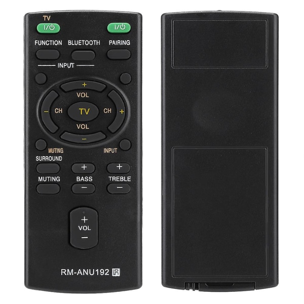 Fjernkontroll Rm-anu192 for Sony Sound Bar Sact60bt Htct60bt Sswct60 [DB]