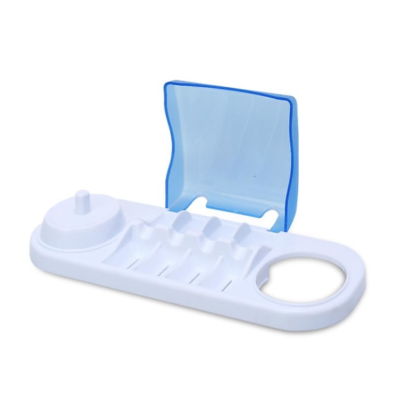 Elektrisk tandbørste Dobbeltstativ Tandbørstehoveder Holder til Opbevaringsboks til tandbørstehoved Kompatibel blå 2 stk.