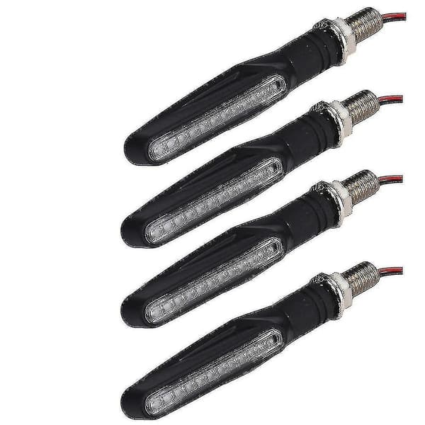 4 stk. Motorcykel 12 LED Blinklys Indikator Lys Gul [Db]