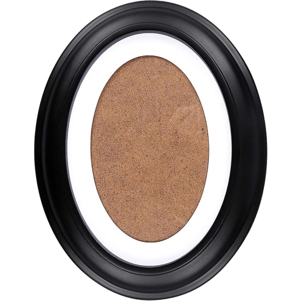 Sorte ovale billedrammer til vægophængning (sort)