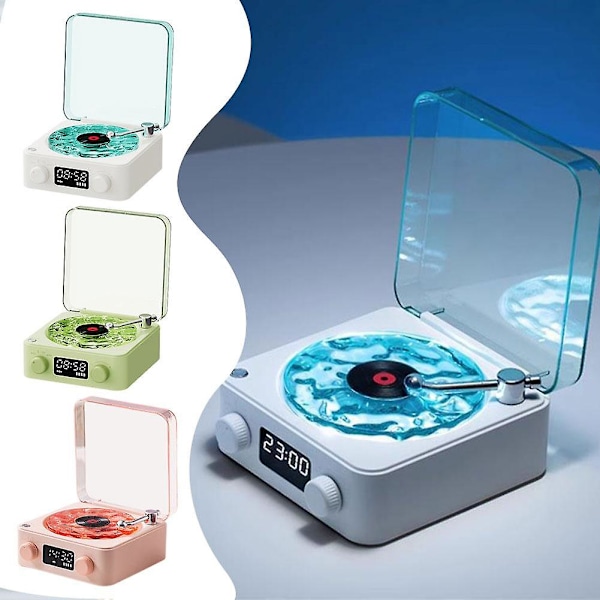 The Waves Vinyl Player, 2024 Ny Bluetooth Vinyl Plate spiller Waves, Fire Moduser db Blue