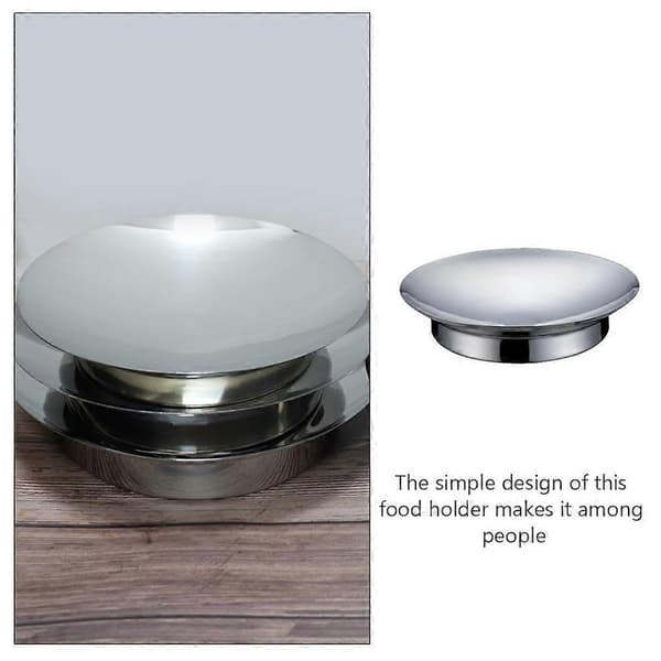 Cuisine Plate Rustfri Stålplate for Restaurant BBQ Sølv 29.30X29.30X6.70CM Matoppbevaring 1Pakke[DB]