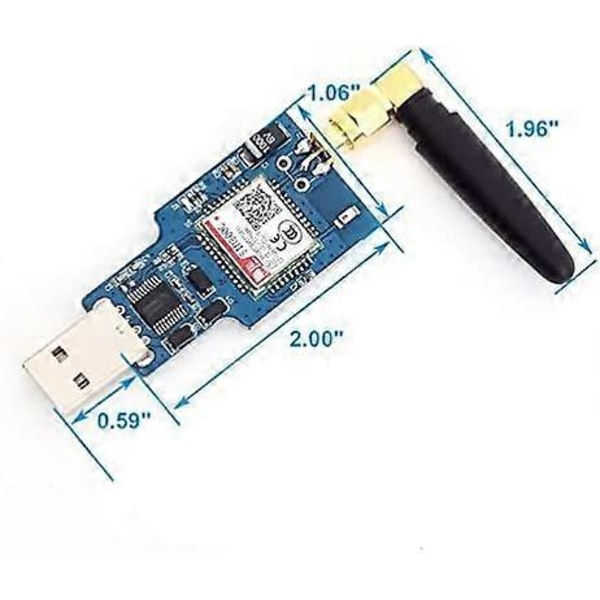 SIM800C Quad Band 850/900/1800/1900MHz USB GSM GPRS Trådlös Modul T USB Chip Stöd 2G 4G Kommunikation USB [DB]