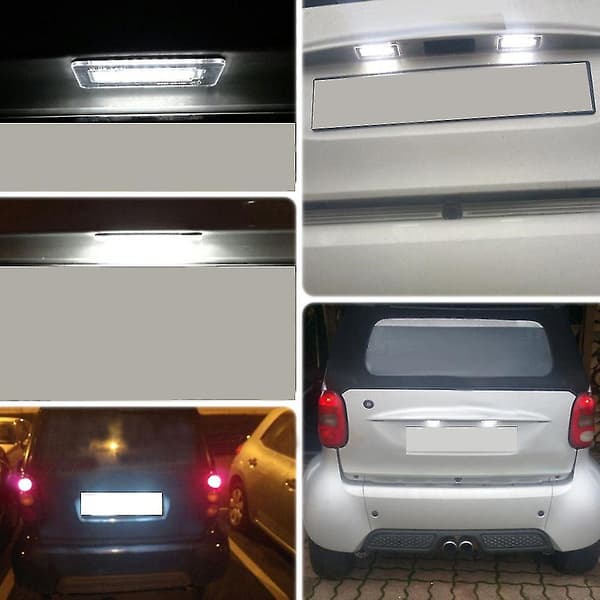 LED Nummerpladelys til Smart for Two Coupé Cabriolet 450 451 [DB]