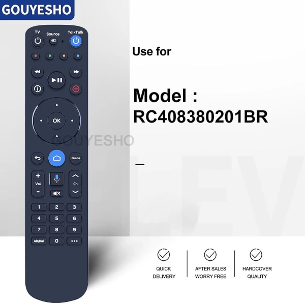 Ny Rc4083802/01br Fjernkontroll For Talk Talk Tv Hub | Smart Tv Box | Android Tv Box [DB]