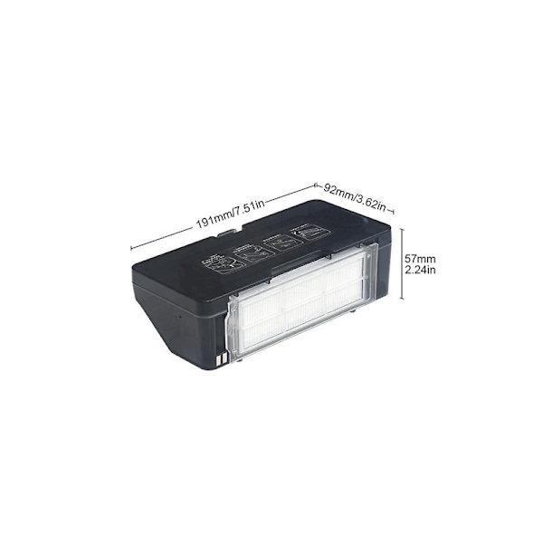 2-i-1 vanntank støvbeholderboks for robot STYTJ02YM MVVC01- for V2 V2 Pro V3 V-RVCLM21B feiemaskin DB Black
