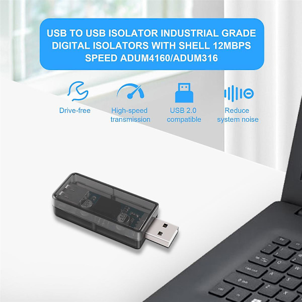 USB till USB-isolator Industriell digital isolator med hölje 12 Mbps hastighet ADUM4160/ADUM316 {DB} As Shown