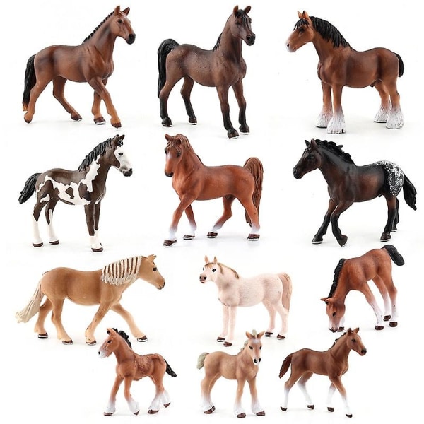 15 stilar Häst Djur Clydesdale Hanoverian Arab Shire Appaloosa Modeller Action Figur Pedagogisk Samling Leksaker Presenter Figurer DB C