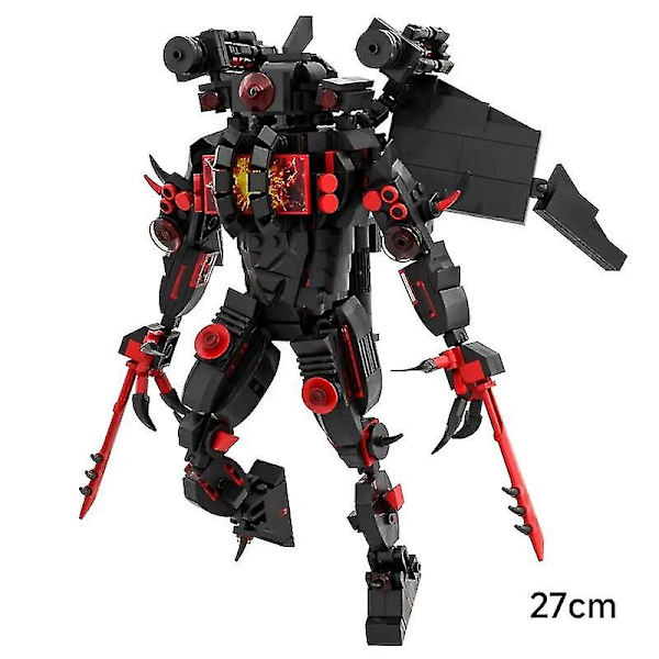 Skibidi Toalett Leksak Byggsten Titans Kameraman Tv Man Kameraman Speakerman Skibidi Toalett Klocka Man Titans Borr Högtalare Db 29cm4