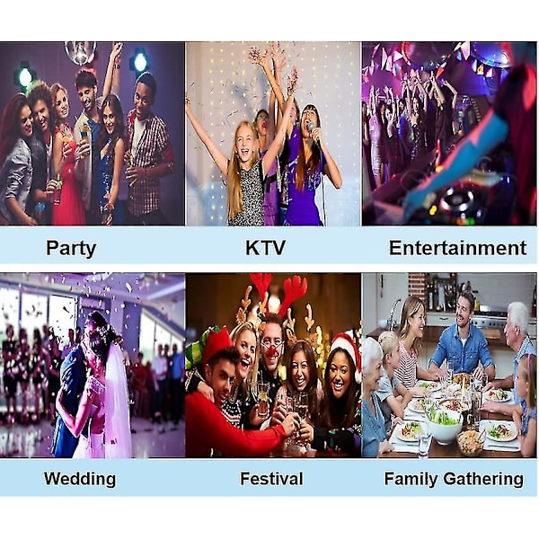 2 stk Fargerike Roterende Magiske Ball Lys, Party Lys Disco Ball Med Sokler Led Rgb Strobe Scene Lys For Fest [DB] For EU