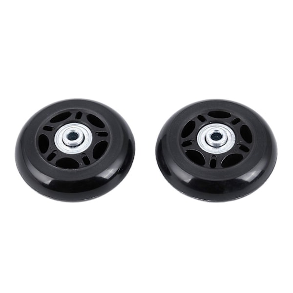 2 Sæt Kuffert Hjul Aksler og Nøgle Reparationssæt OD 68mm [DB] Black