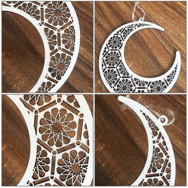 Eid Vedhæng Trævedhæng til Dekoration 2 Stk Khaki Hult Design Ornament[DB]