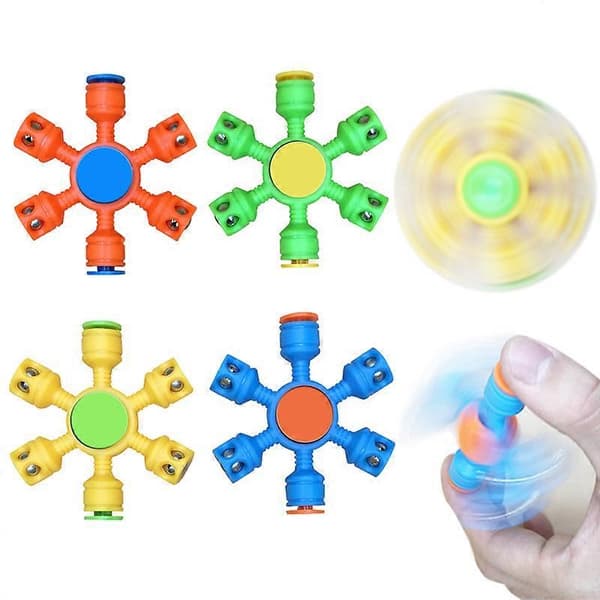 Fidget Spinner -setti, aistilelusetti, 24 osaa, stressilelut [DB]