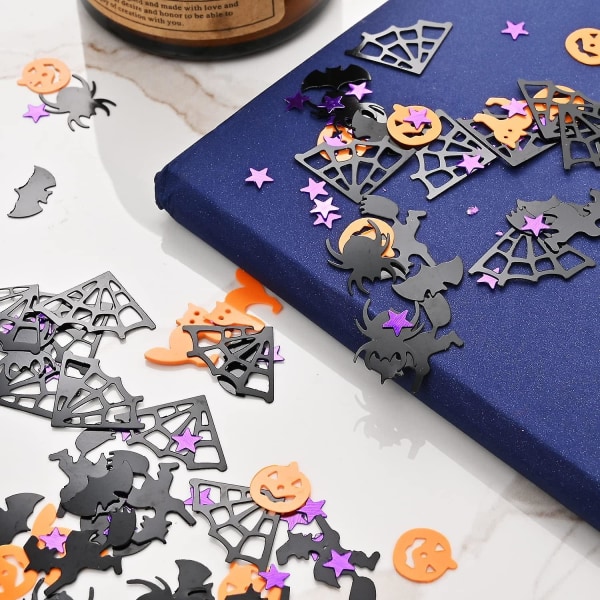 Halloween Confetti Glitter Sequins - Pumpkin Bat Cat Witch Spider Confetti