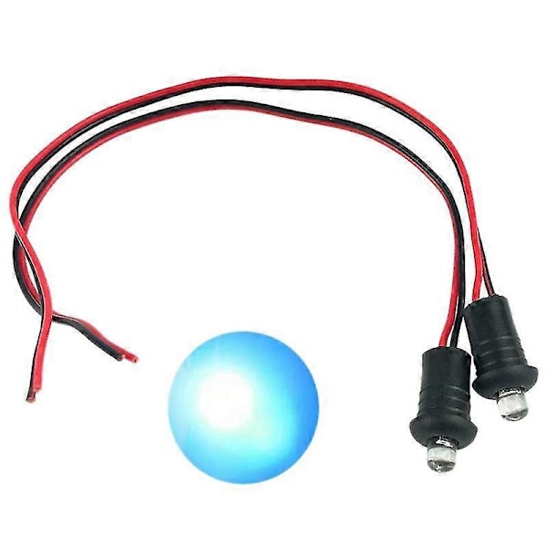 2 stk 12V Blå Blinkende Dummy Falsk Bilalarm Dash Mount LED Lys Motorsykkel Tilbehør [DB]