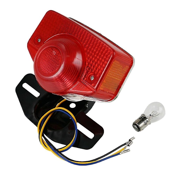 Motorcykel Broms Bakljus Bakljusmontering Med Glödlampa För Ct70 Ct90 Ct125 Xl70 Cl70 Cl90 Jialin [db]