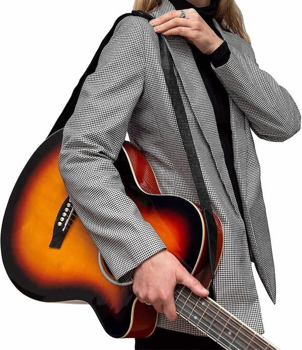 Nylonguitarrem til akustiske, klassiske, elektriske og basguitarer - Sort[DB]