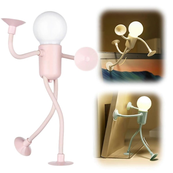 Formbar Morsom Sportsmann Nattlampe, DIY Form Nattlamper, God Gave [DB] pink