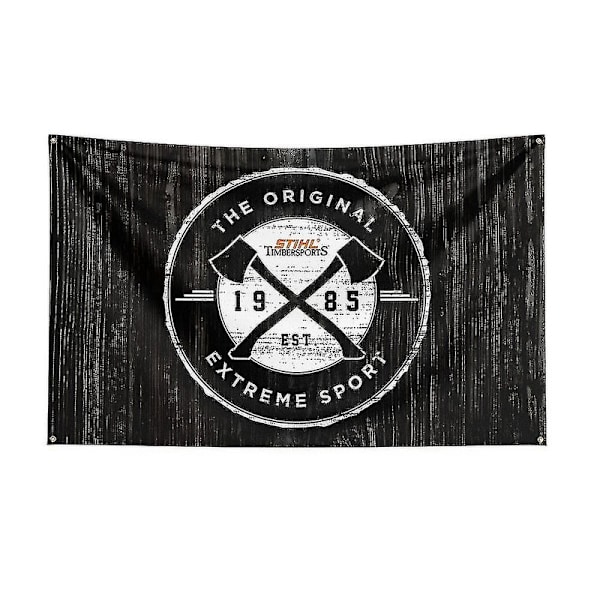 3x5ft Stihl Timbersports -sarjan lippu polyester digitaalinen painatusbanneri koristeluun DB J0478 60 x 90cm