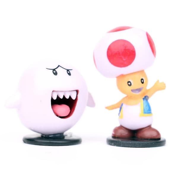 Super Mario Figurleksak Mikrolandskapsdekoration 18 st db