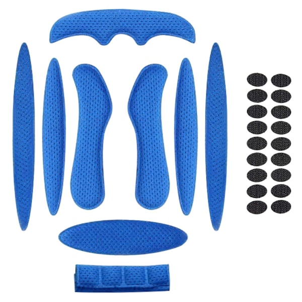 Universal Hjälm Skumkuddar Ersättningsset Hjälm Svamp Foder [DB] Blue