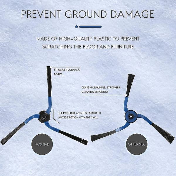 Kompatible Samsung Navibot Robot Side Brushes - 3 par (vc-rm96w/vc-rm72vr) DB