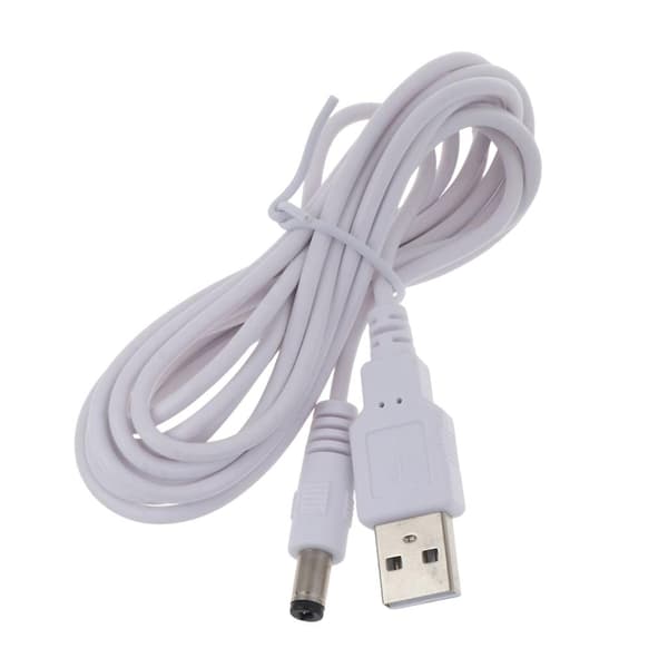 USB 2.0 A-typ hane till 5,5x2,5 mm DC 5V strömkontakt USB DC5V laddningskabel [DB] 3m