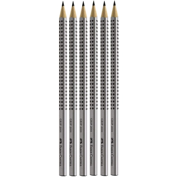 Skriveblyanteksamen 2B Pencil Elementary School HB blyant (6 sølv)