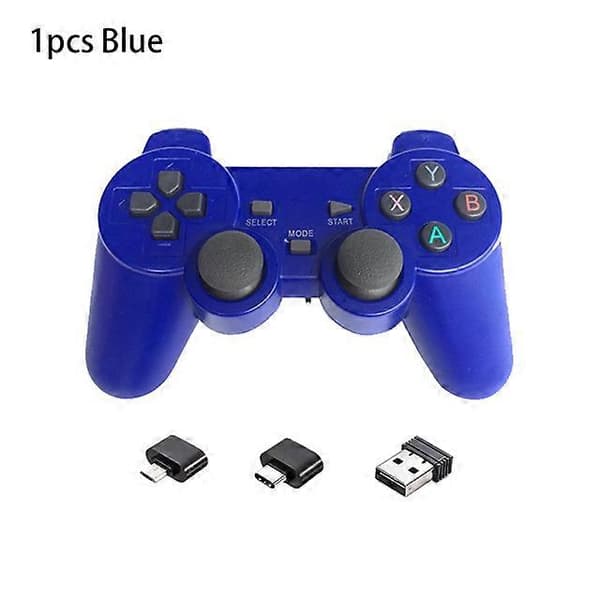 2,4 GHz Trådløs Spillkontroll for PC Bærbar USB Spillkontroll Joystick for PS3 Android TV-boks Windows Raspberry Pi 4 3 Joypad [DB] 1pcs Blue