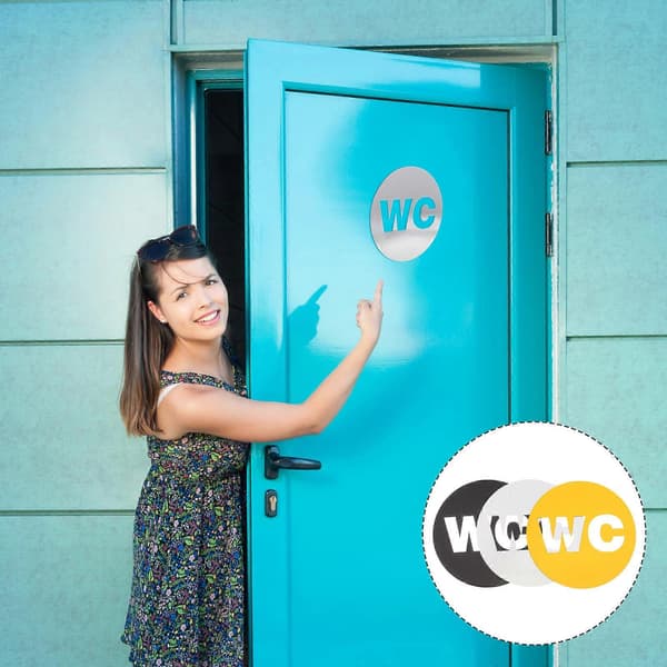 Wc Identifieringsväggskylt för dekoration 3 st Toalettskyltset