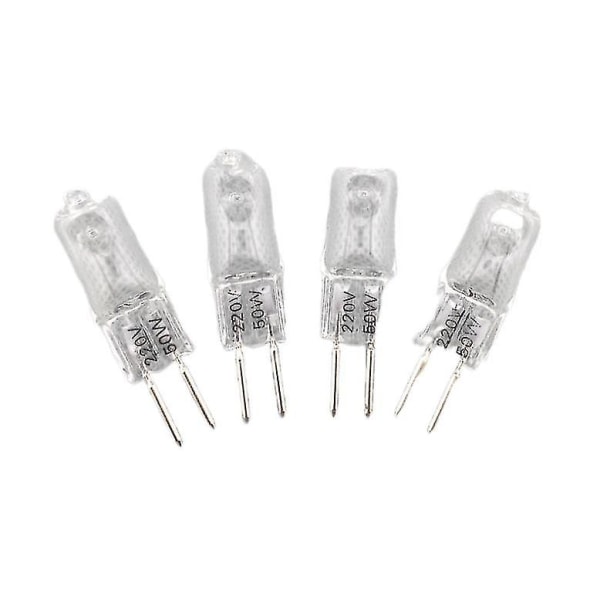 5 stk 220v G5.3 35w/50w Base Halogen Jc Type Pærer Lys Pære Gul Lys [DB] 50W