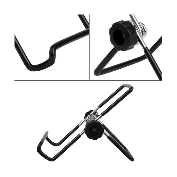 8-pak Spiringsstativer til brede og almindelige glas Klarglas Holder til spiring, rustfrit stål [DB] Black