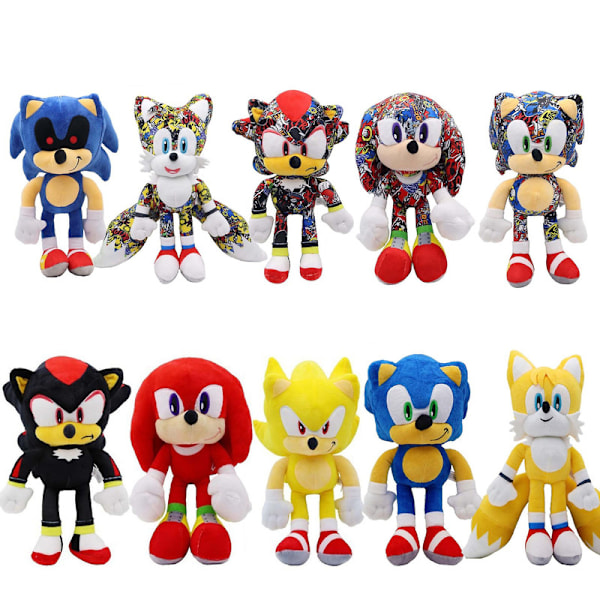 DB 2023 Super Sonic Plys Legetøj Flyvende Egern Super Lyd Mus Dukke Big headed gold