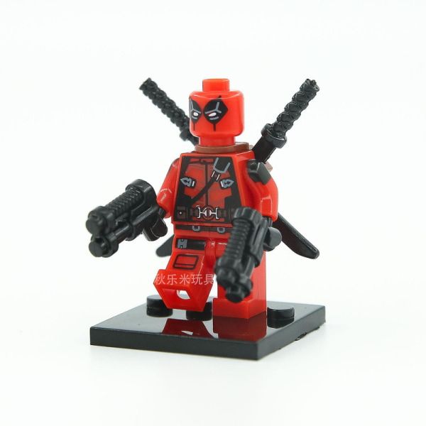 Superhelt-serie Deadpool Byggekloss Mann Figur Montering Leker Db Deadpool