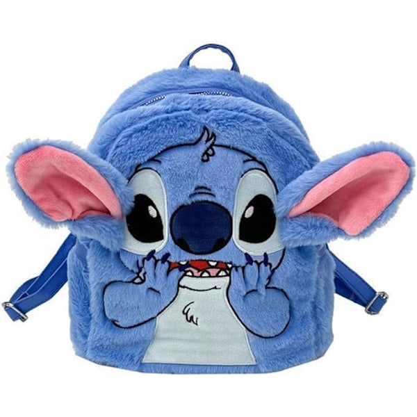 Kawaii pehmoinen taaperon reppu tytölle, söpö mini turkisreppu, sarjakuva pieni reppu, lasten anime pinkki yksinkertainen moderni laukku [DB]