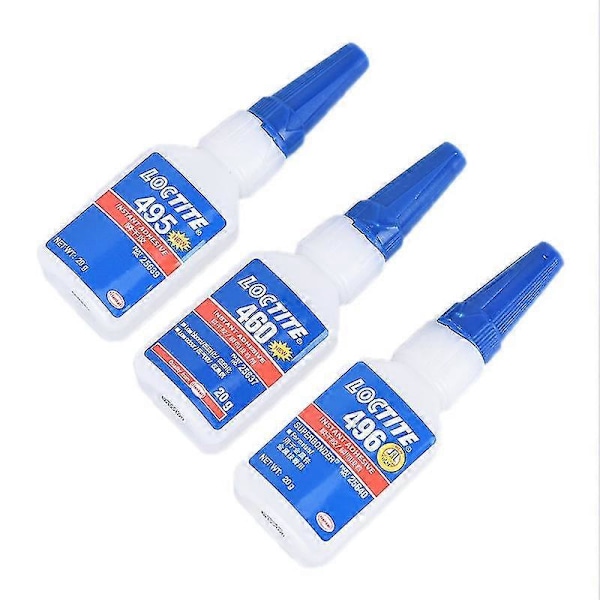 Superlim 460 495 Reparationslim Lynlim Loctite Selvklæbende 20ml [db] 460 and a dropper