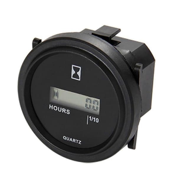Digital Timer med Nullstillbar Total Driftstid, Data Lagring for Gressklipper Traktor Generator Gol db black